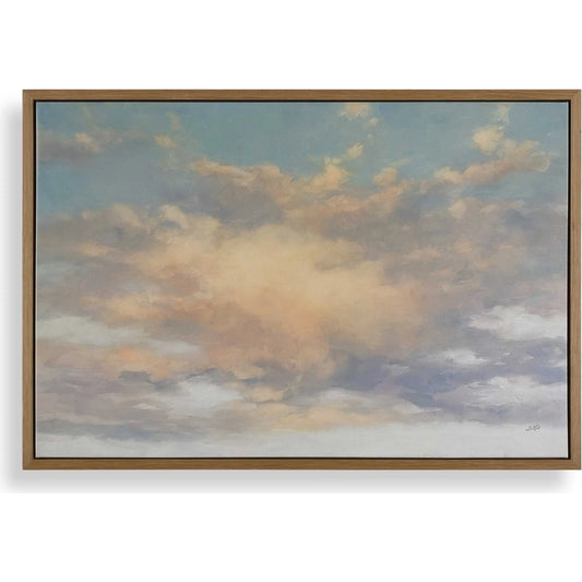 Take Me Higher Framed Sky Art by Uttermost. Made from canvas, pinewood， walnut veneer in a unique style.