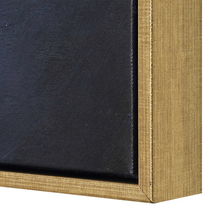 Cold Shoulder Hand Painted Landscape Art by Uttermost. Made from canvas, pine wood, ps moulding in a unique style.