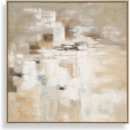 Time to Time Hand Painted Abstract Art by Uttermost. Made from canvas ，wood frame， veneer in a unique style.