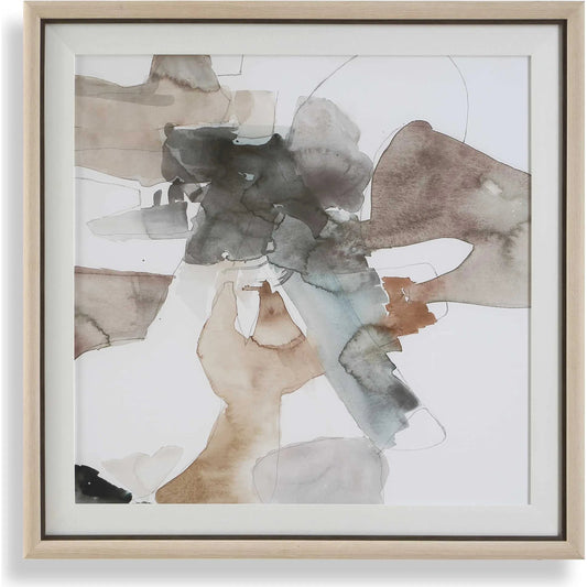 Cohesion Framed Abstract Print by Uttermost. Made from plastic, glass, mdf, paper, linen in a unique style.