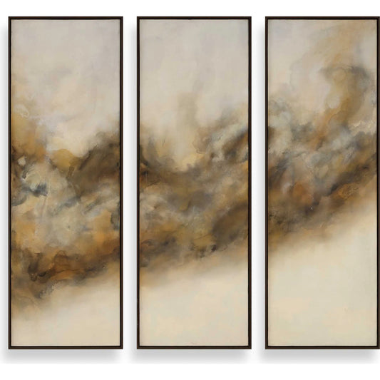 Smoke Break Hand Painted Modern Art by Uttermost. Made from canvas, pine wood, ps moulding, mdf in a unique style.