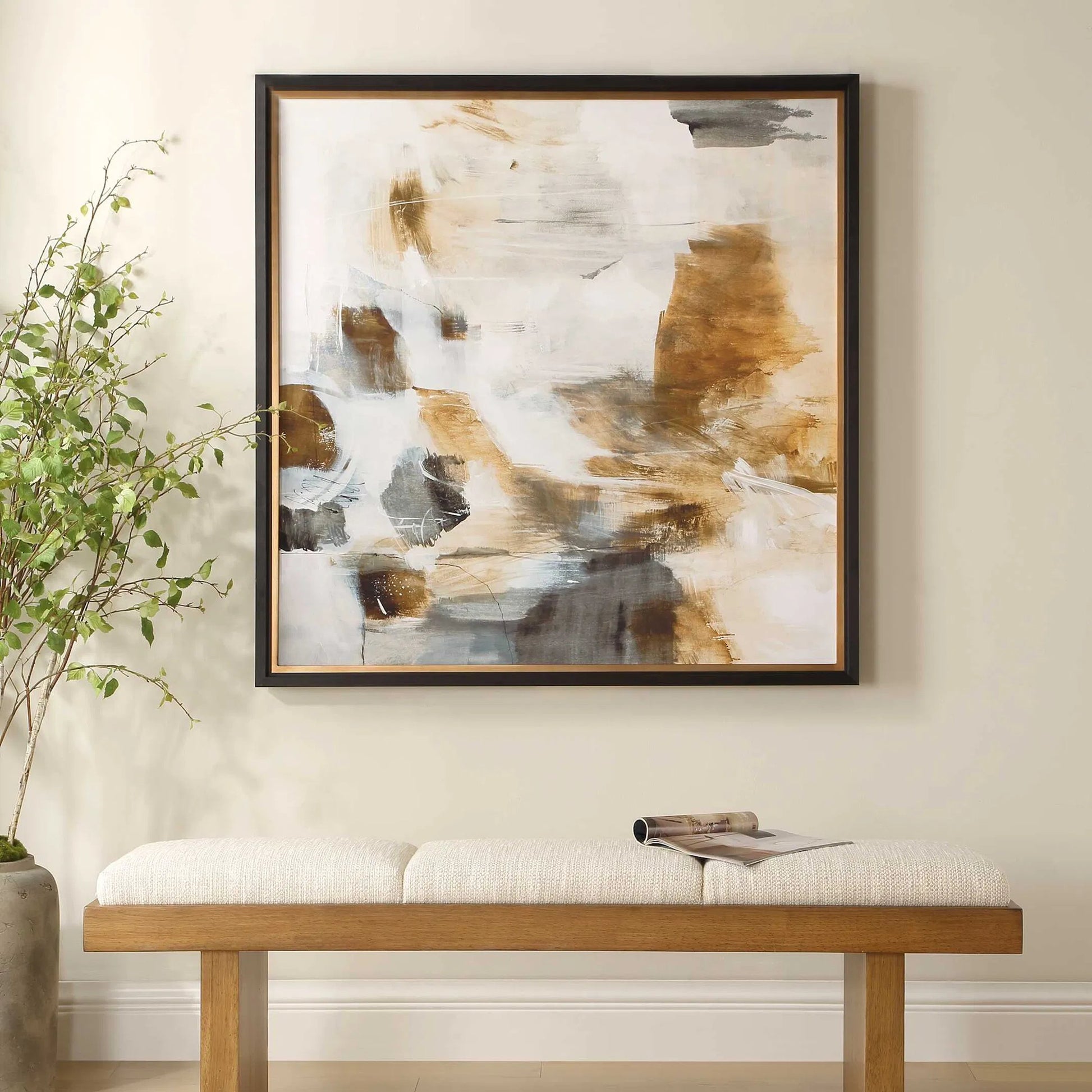 Ancient Story Framed Abstract Print by Uttermost. Made from aluminium, pine, mdf, paper in a unique style.