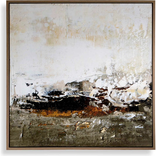 The Other Side Framed Abstract Art by Uttermost. Made from solid wood, canvas in a unique style.