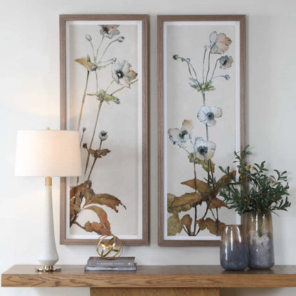 Garden Study Framed Floral Prints by Uttermost. Made from plastic, mdf, paper, linen in a unique style.