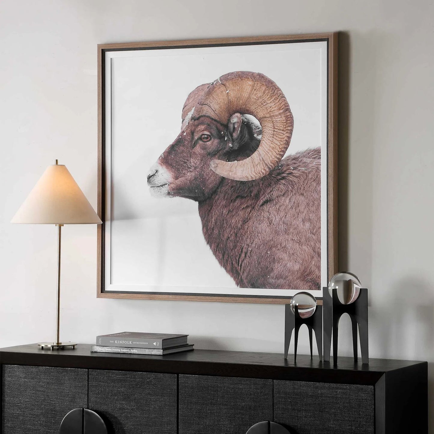 004 SI-2630664 | Unknown | Big Horn Sheep Framed Print by Uttermost. Made from plastic, mdf, paper, linen in a unique style.