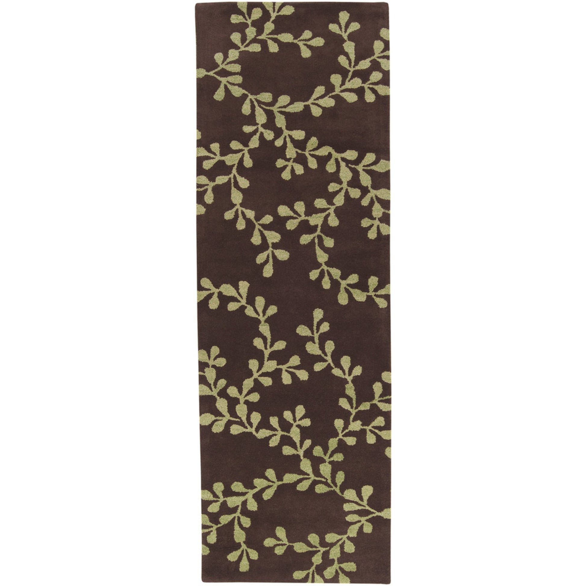 Artist Studio Rug - 16 by Surya in dark brown, light olive. Made from 100% new zealand wool in a unique style.