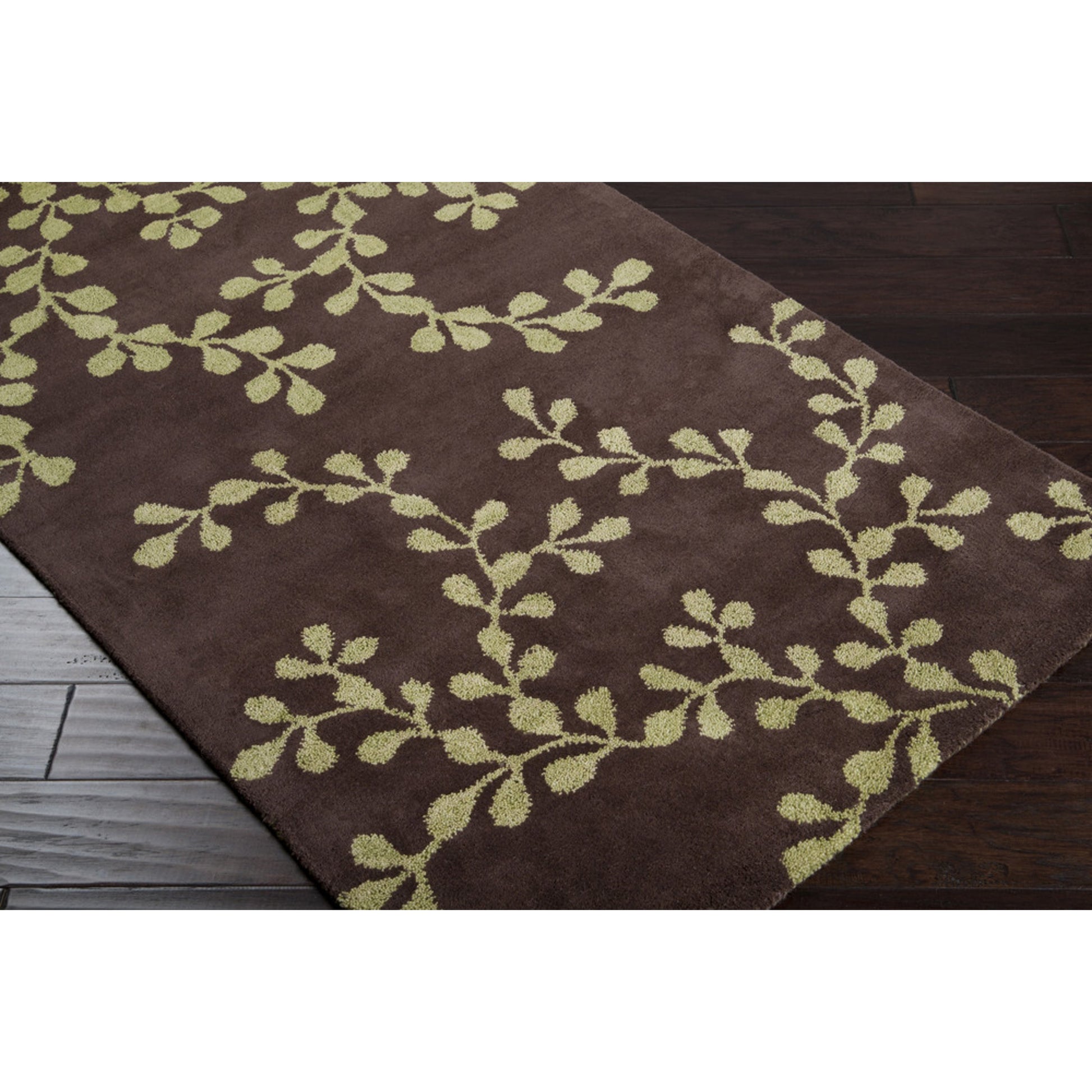 Artist Studio Rug - 16 by Surya in dark brown, light olive. Made from 100% new zealand wool in a unique style.