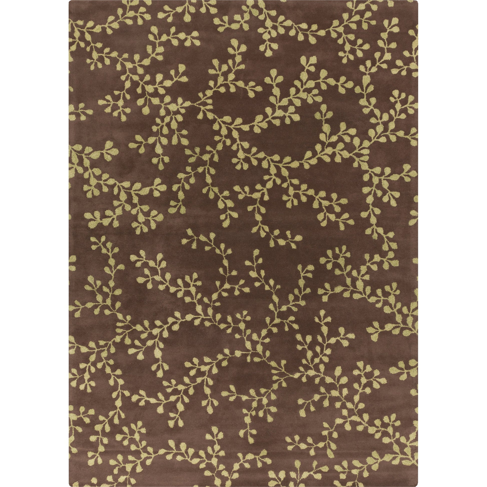 Artist Studio Rug - 16 by Surya in dark brown, light olive. Made from 100% new zealand wool in a unique style.