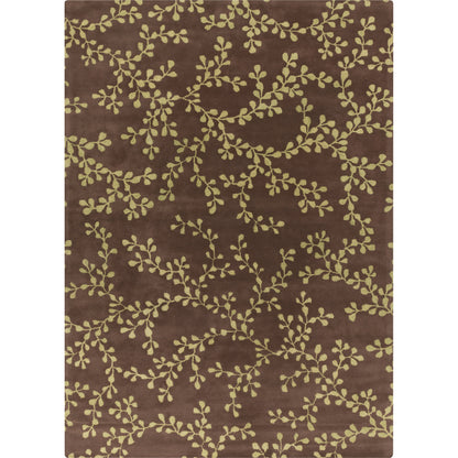 Artist Studio Rug - 16 by Surya in dark brown, light olive. Made from 100% new zealand wool in a unique style.