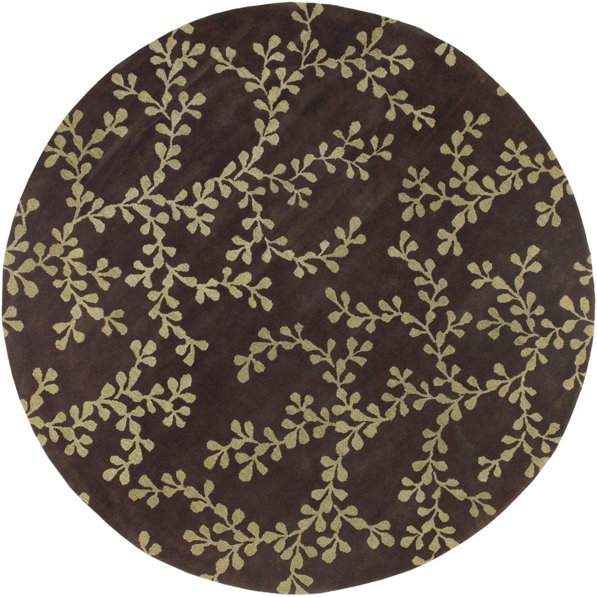 Artist Studio Rug - 16 by Surya in dark brown, light olive. Made from 100% new zealand wool in a unique style.
