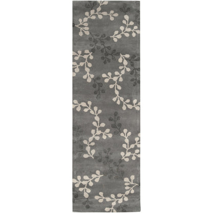 Artist Studio Rug - 1721 by Surya in charcoal, light beige. Made from 100% new zealand wool in a unique style.