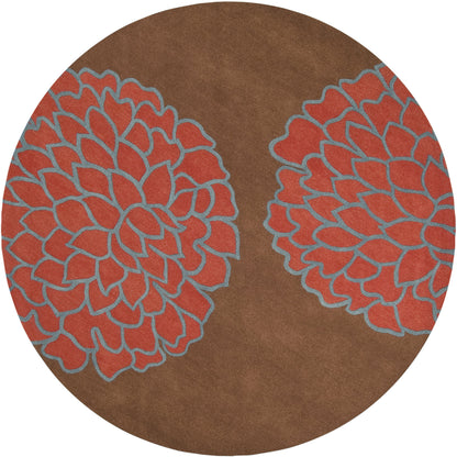 Artist Studio Rug - 236 by Surya in dark brown, burgandy, blue. Made from 100% new zealand wool in a unique style.