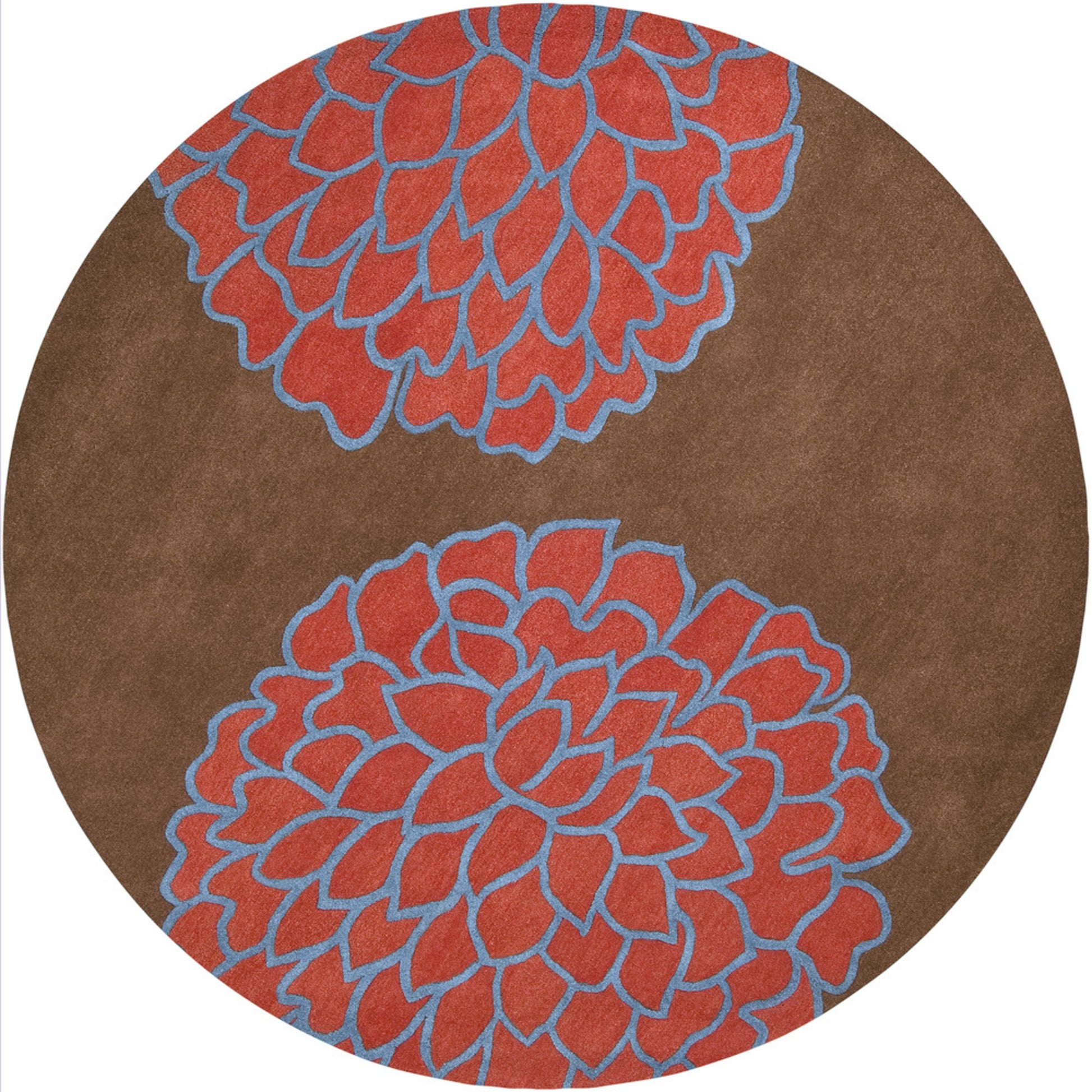 Artist Studio Rug - 236 by Surya in dark brown, burgandy, blue. Made from 100% new zealand wool in a unique style.