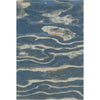Dark Blue, Seafoam, Brown, Tan, Blue, Navy / 3'3" x 5'3"