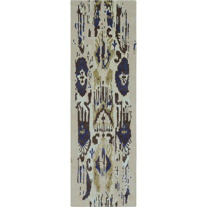 ART-242 Rug by Surya in gray, navy, denim, sage, light gray. Made from 100% new zealand wool in a unique style.