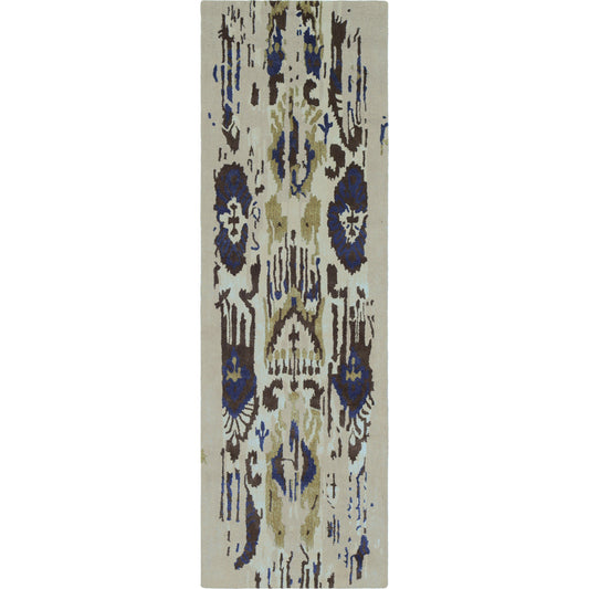 ART-242 Rug by Surya in gray, navy, denim, sage, light gray. Made from 100% new zealand wool in a unique style.