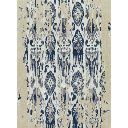 ART-242 Rug by Surya in gray, navy, denim, sage, light gray. Made from 100% new zealand wool in a unique style.
