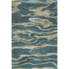 Deep Teal, Medium Gray, Camel, Dark Brown, Olive / 2' x 3'