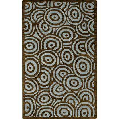 Artist Studio Rug - 15 by Surya in charcoal, light olive, pale blue. Made from 100% new zealand wool in a unique style.