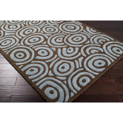 Artist Studio Rug - 15 by Surya in charcoal, light olive, pale blue. Made from 100% new zealand wool in a unique style.
