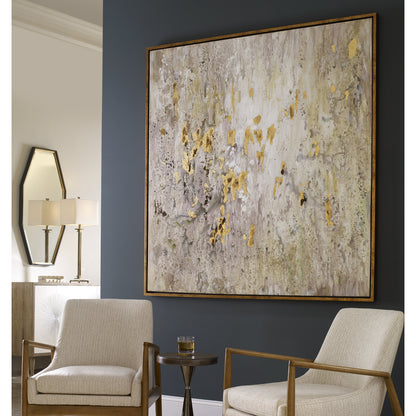 Golden Raindrops by Uttermost in multi. Made from firwood, fiber canvas, pu leather in a modern style.