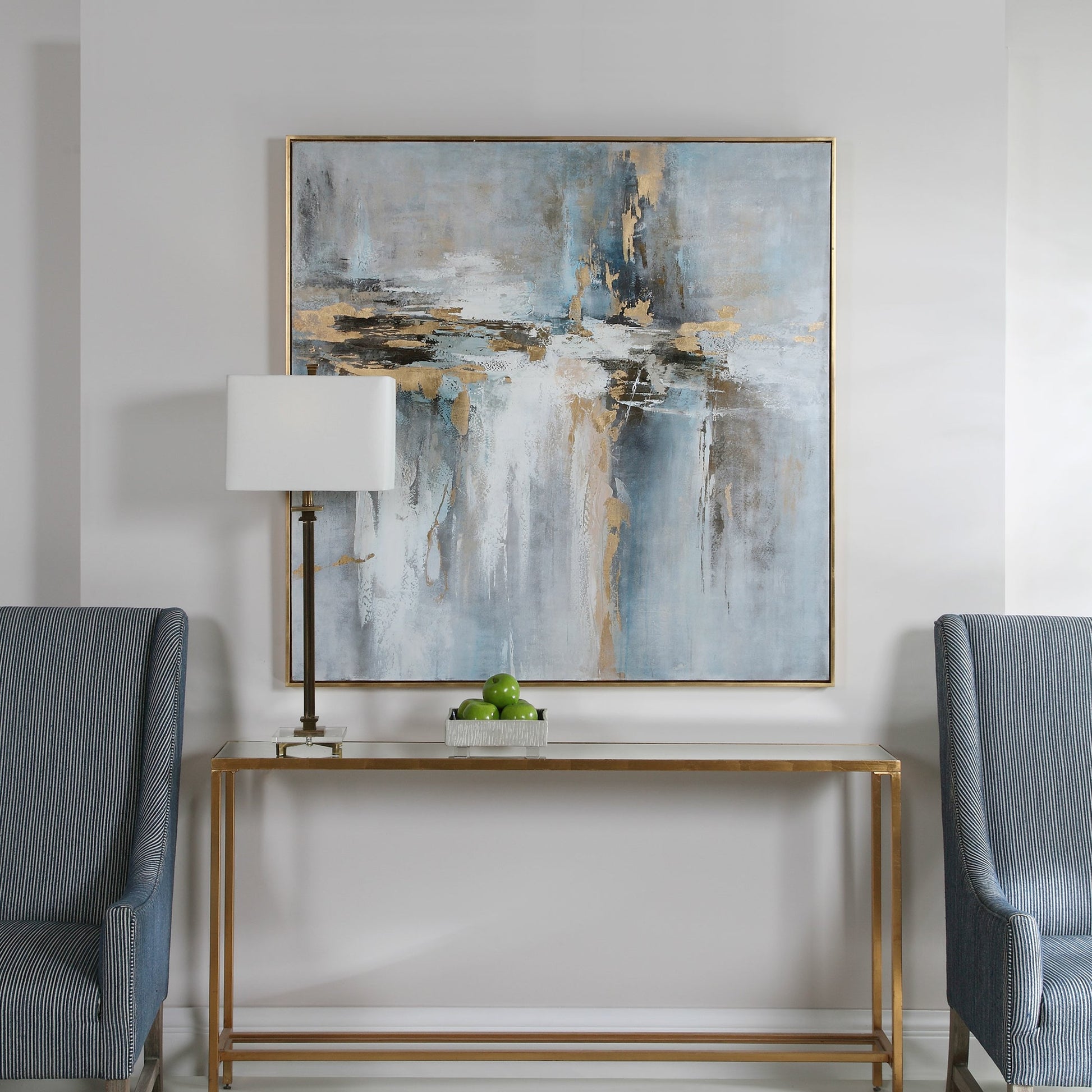 Road Less Traveled Abstract Art by Uttermost in multi. Made from canvas, pine wood, acrylic in a modern style.