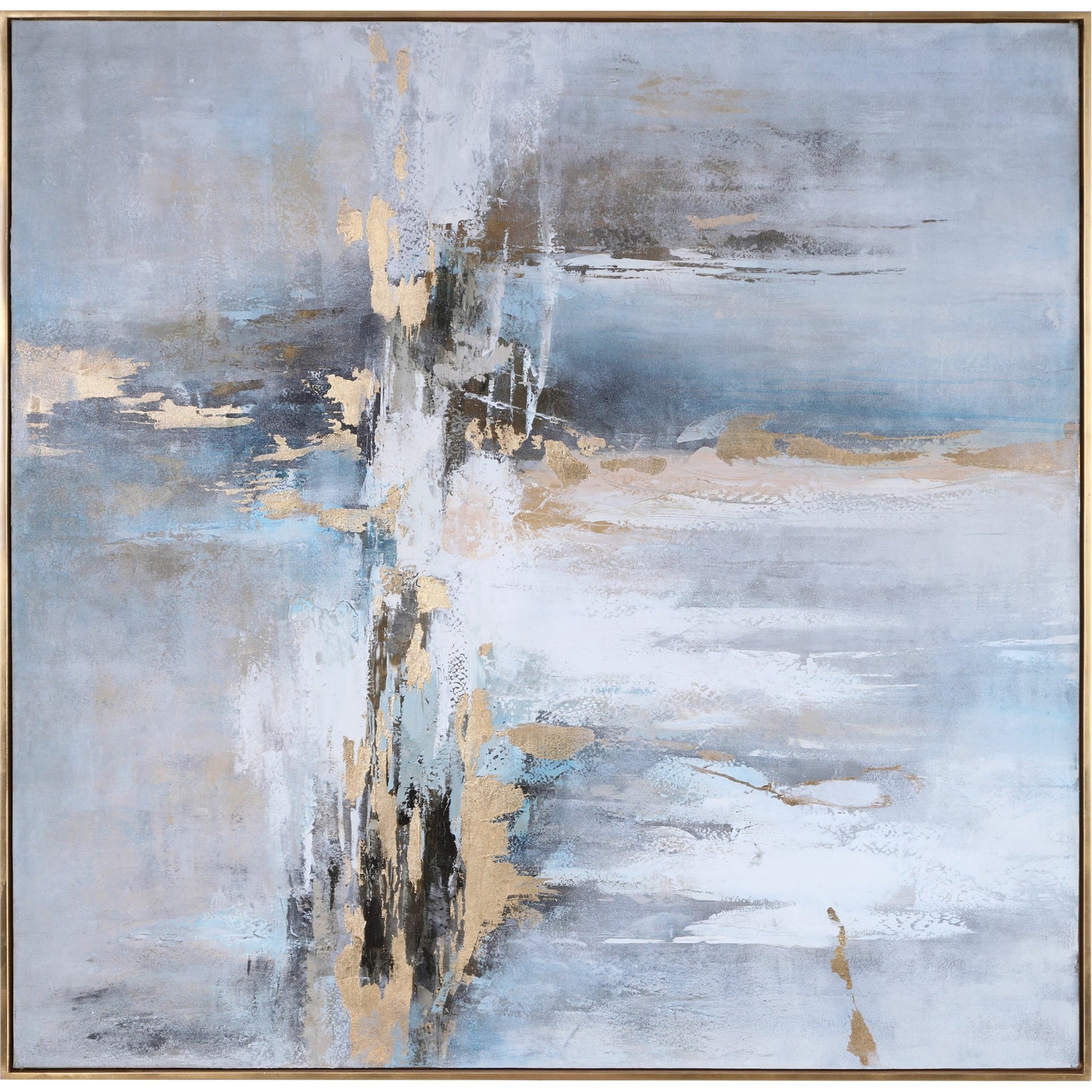 Road Less Traveled Abstract Art by Uttermost in multi. Made from canvas, pine wood, acrylic in a modern style.