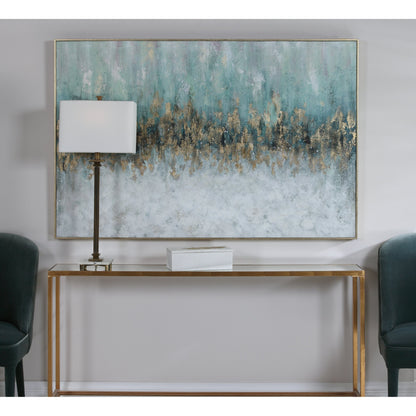 Divide Hand Painted Art by Uttermost in multi. Made from fir wood, canvas, pu frame in a modern style.