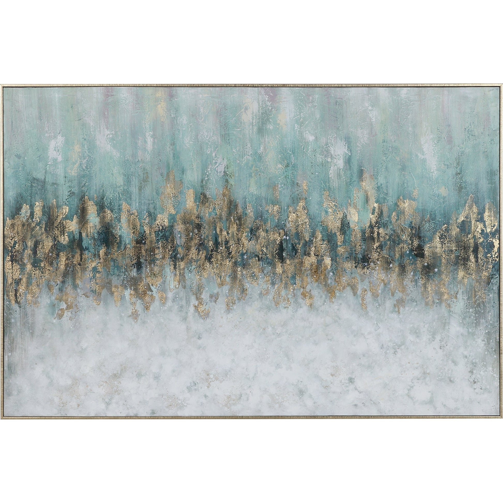 Divide Hand Painted Art by Uttermost in multi. Made from fir wood, canvas, pu frame in a modern style.