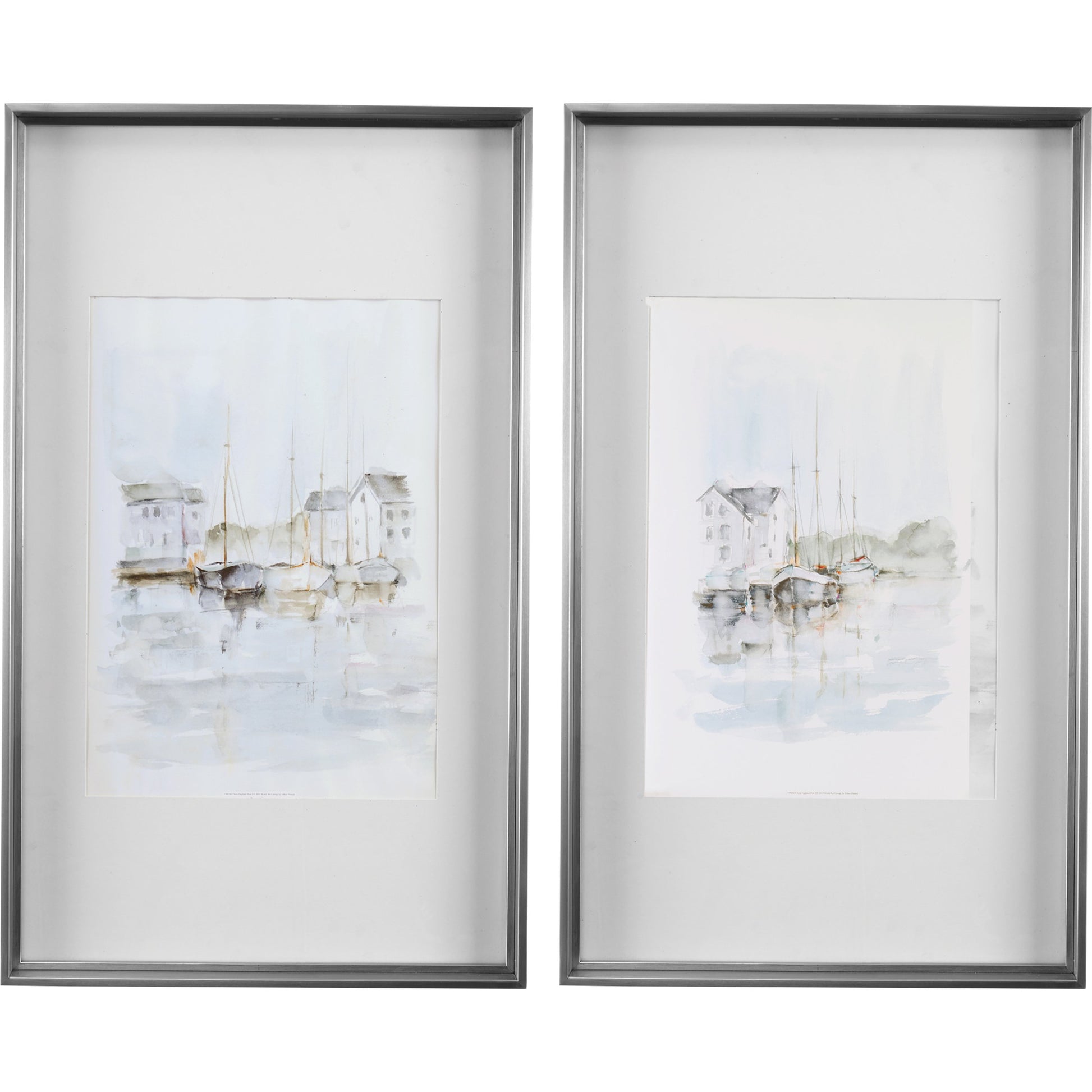 New England Port by Uttermost in multi. Made from stainless steel, mdf, glass, paper in a transitional style.