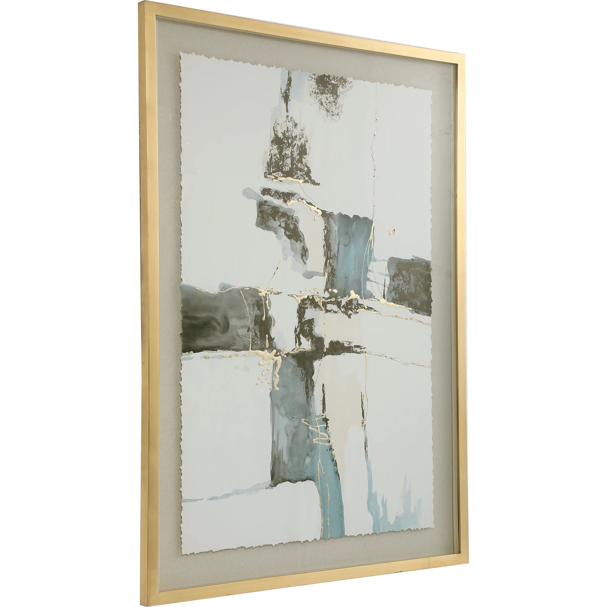 Crosswalk Abstract Art by Uttermost in multi. Made from paper, pine, mdf, glass, linen, acrylic in a modern style.