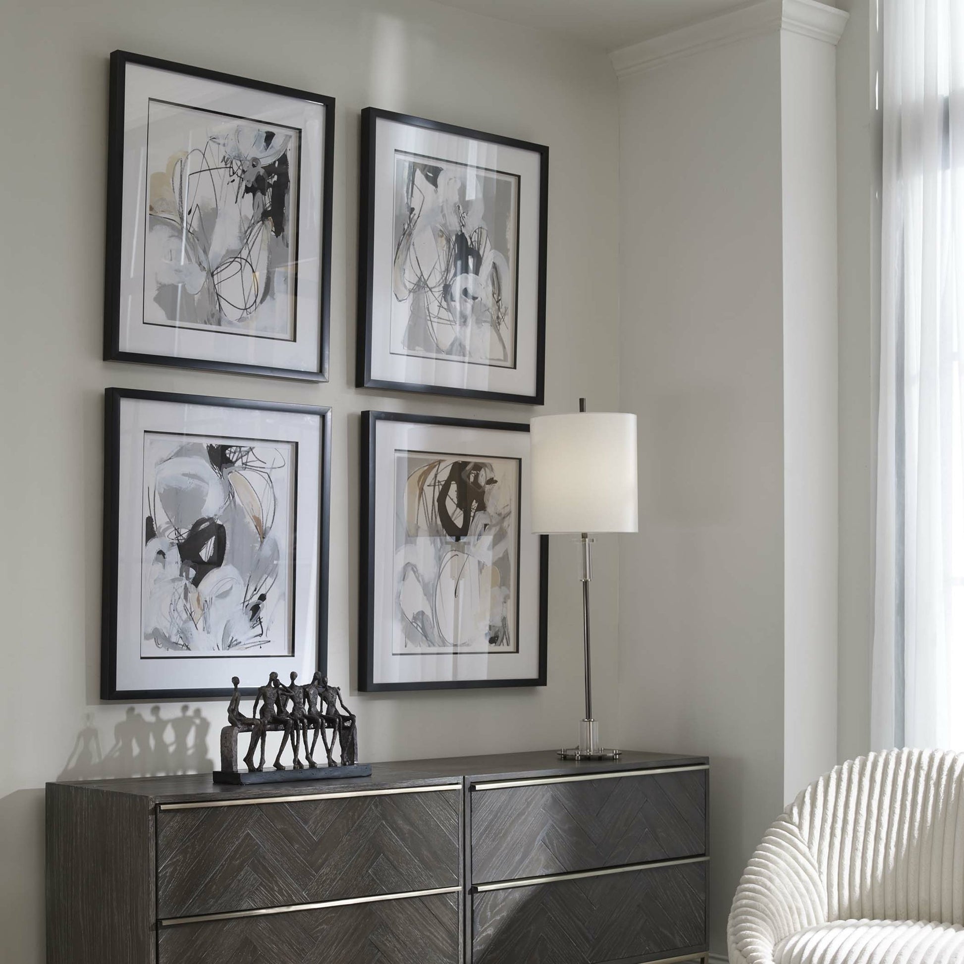 Tangled Threads by Uttermost in multi. Made from plastic, glass, paper in a modern style.