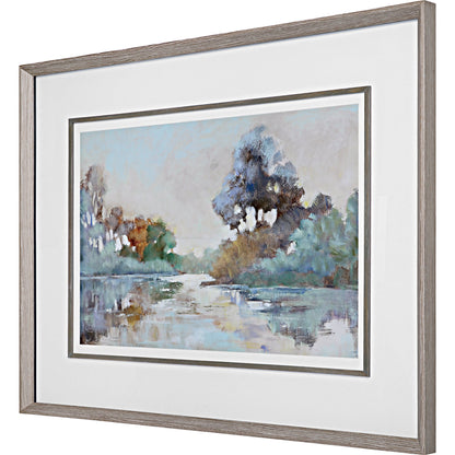 Morning Lake by Uttermost in multi. Made from pine, glass, mdf, paper in a transitional style.