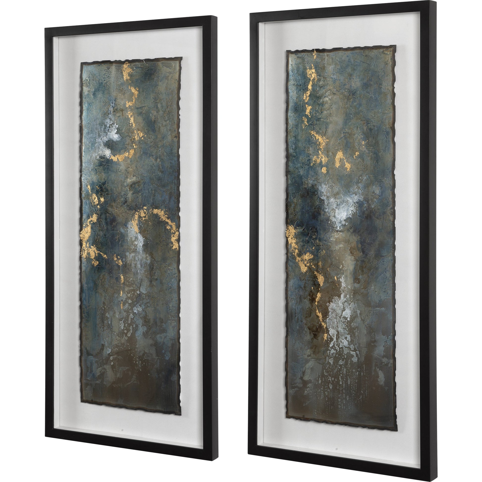 Glimmering Agate by Uttermost in multi. Made from mdf, iron, pine, glass in a modern style.