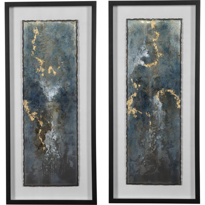 Glimmering Agate by Uttermost in multi. Made from mdf, iron, pine, glass in a modern style.
