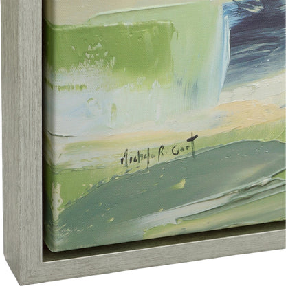 For His Glory Framed Landscape Art by Uttermost in multi and silver. Made from solid wood, canvas in a modern style.