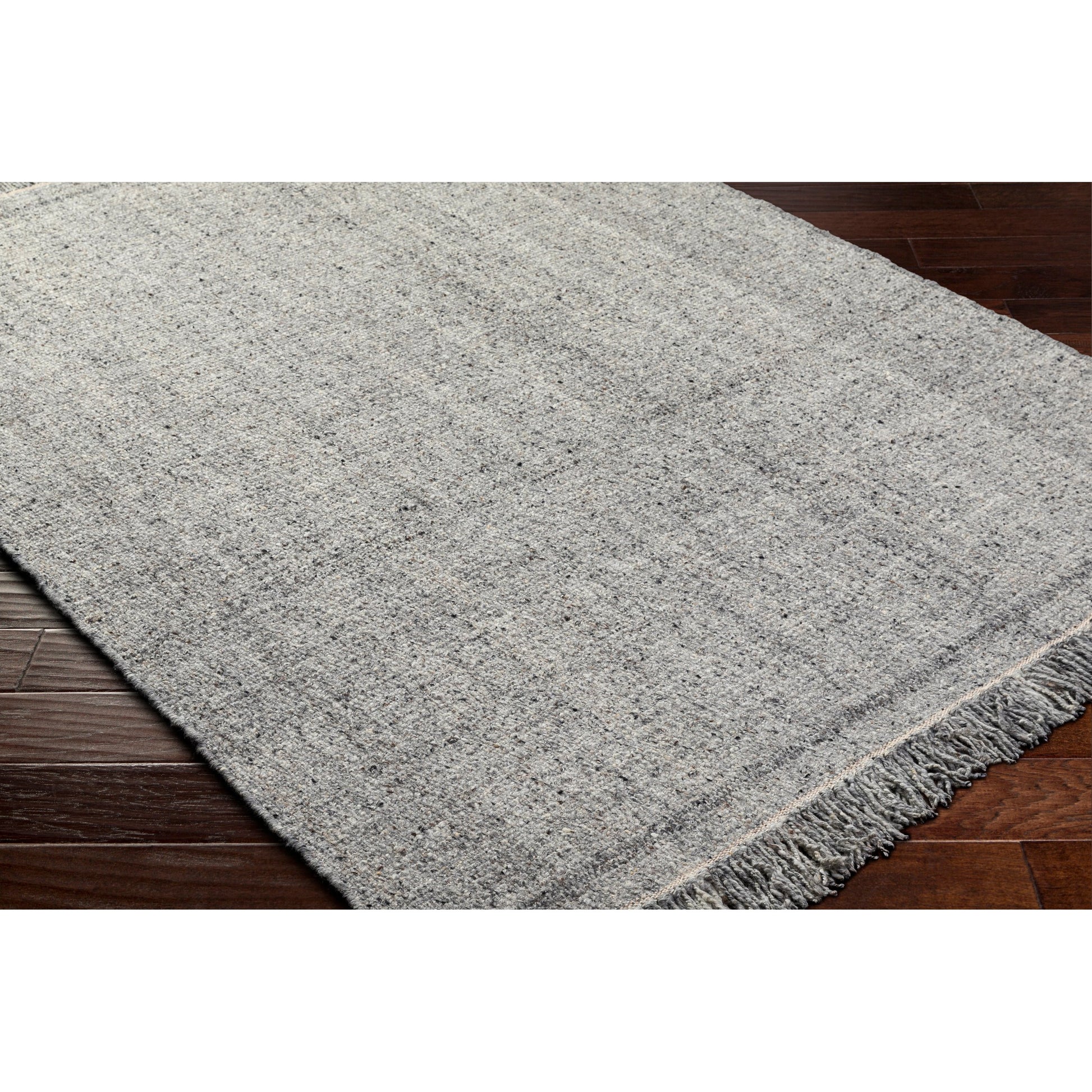 Aarhus ARU-2300 Rug by Surya in medium gray, black. Made from face: 100% wool in a unique style.