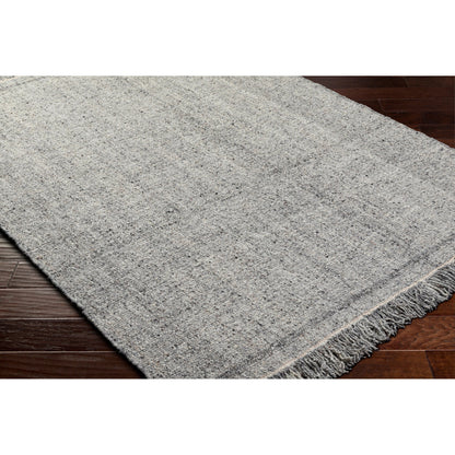 Aarhus ARU-2300 Rug by Surya in medium gray, black. Made from face: 100% wool in a unique style.