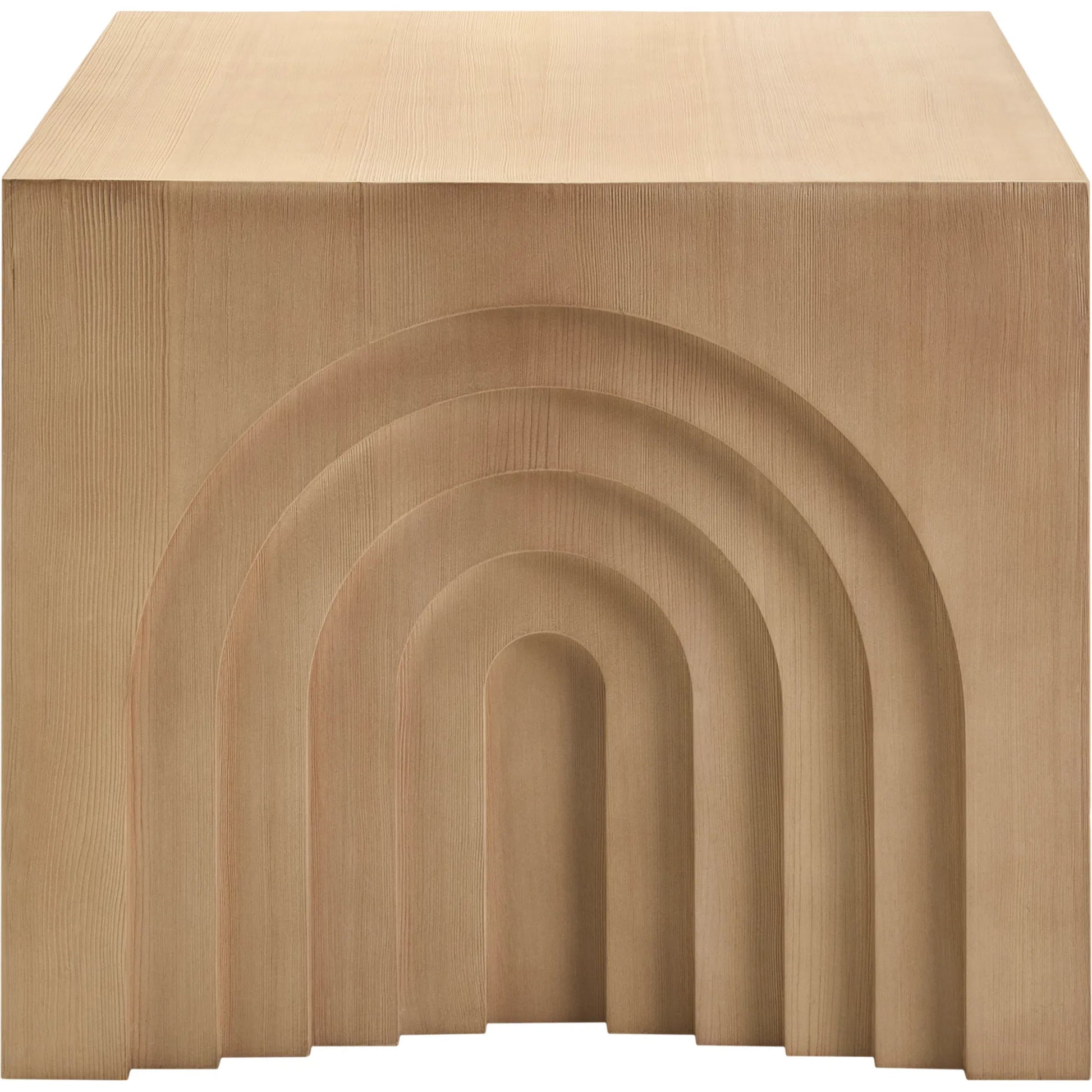 Arwyn End Table by Surya in brown brushed hemlock. Made from hemlock in a transitional style.