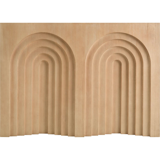 Arwyn Console Table by Surya in brown brushed hemlock. Made from hemlock in a unique style.