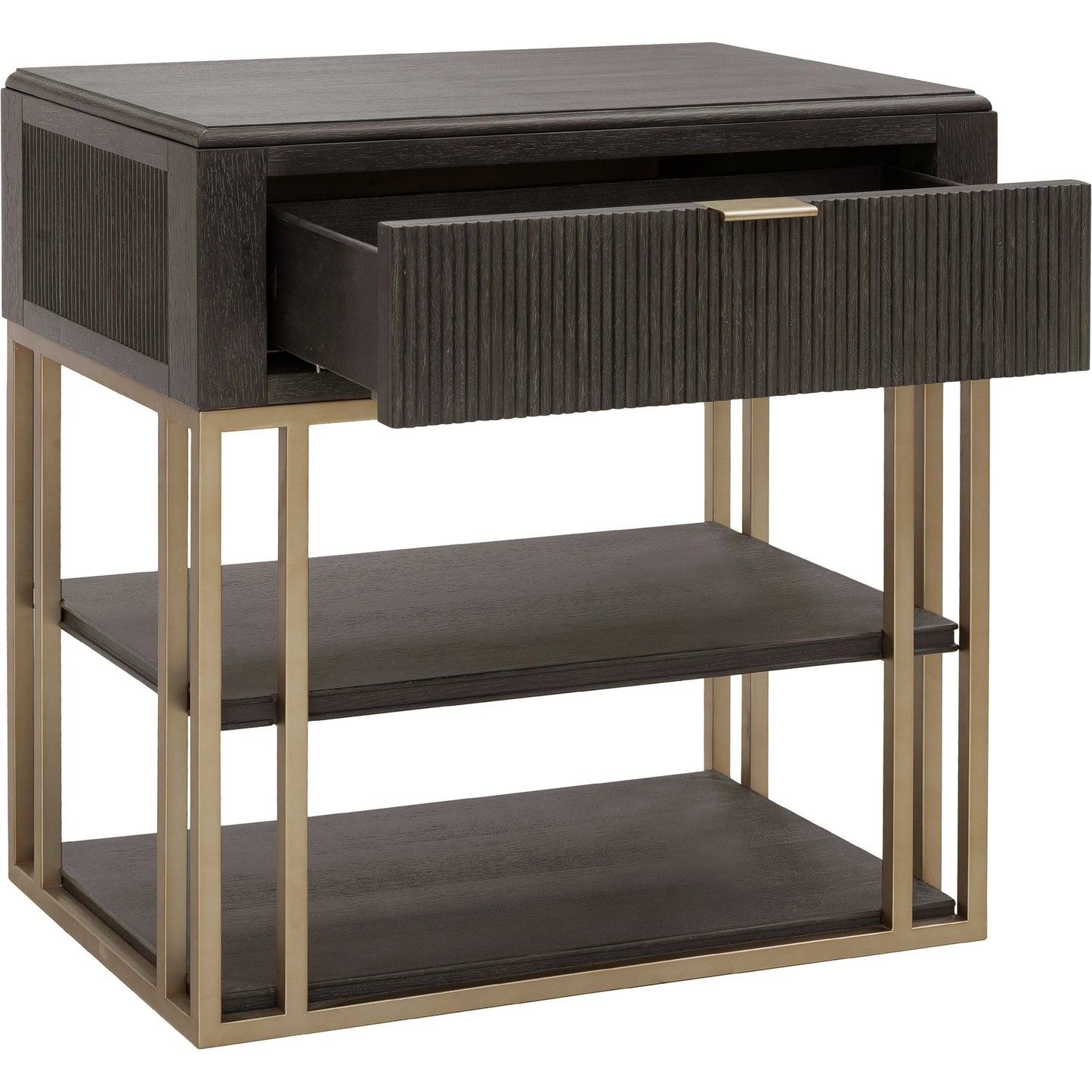 003 SI-2143476 | Additional Silo | West End Nightstand with Storage-Drawer by Pulaski Furniture in tuxedo. Made from rubberwood in a modern style.