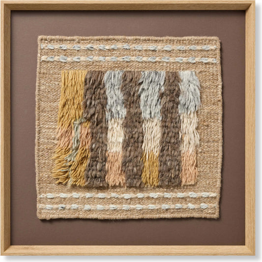 Agadi Wall Decor by Loloi in natural. Made from wool in a unique style.