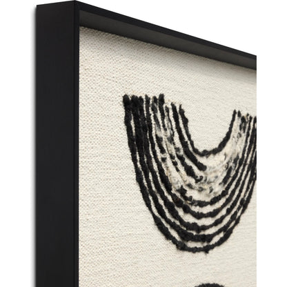 Choru Wall Decor by Loloi in black. Made from wool, cotton, polyester, other fibers in a unique style.