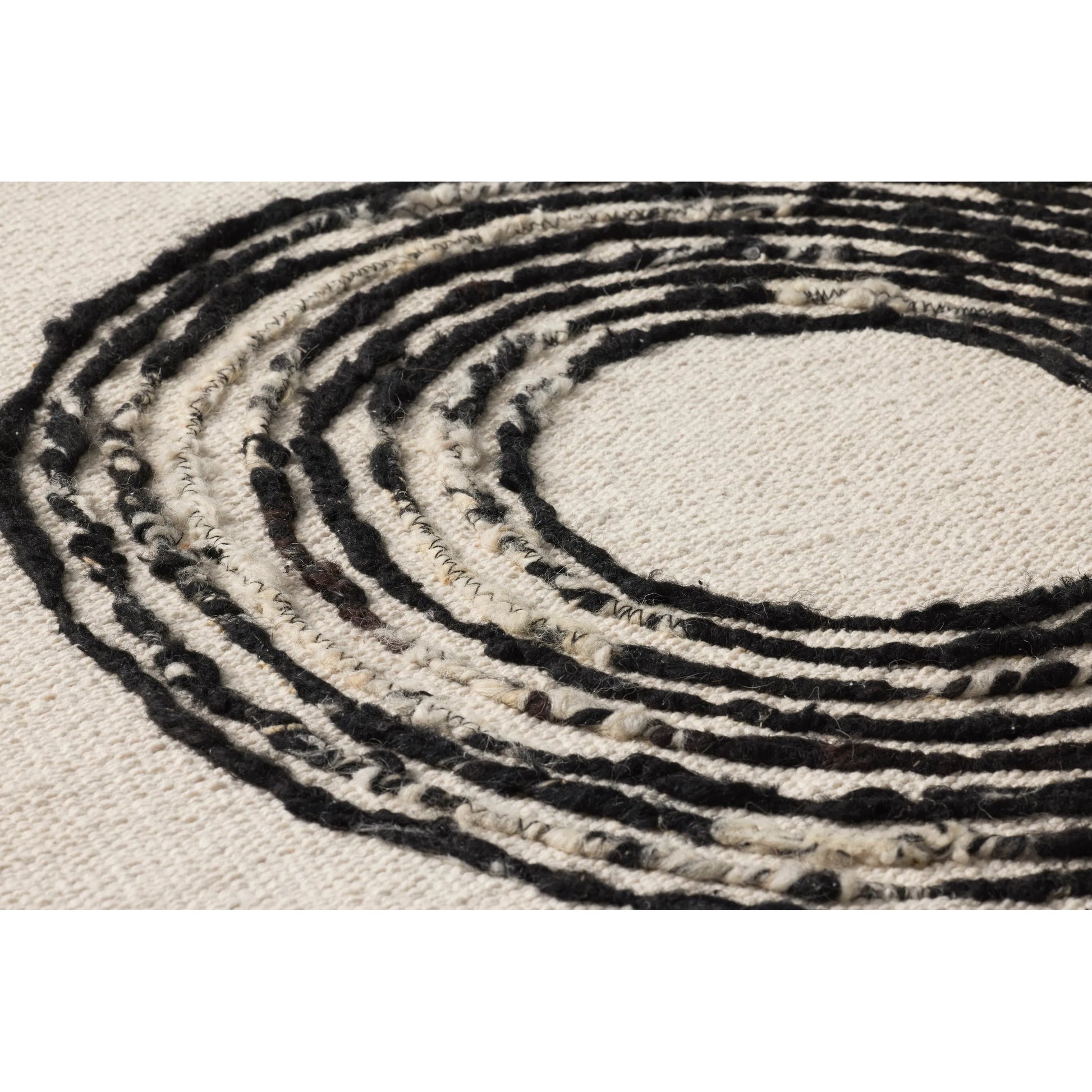 Choru Wall Decor by Loloi in black. Made from wool, cotton, polyester, other fibers in a unique style.