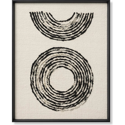 Choru Wall Decor by Loloi in black. Made from wool, cotton, polyester, other fibers in a unique style.