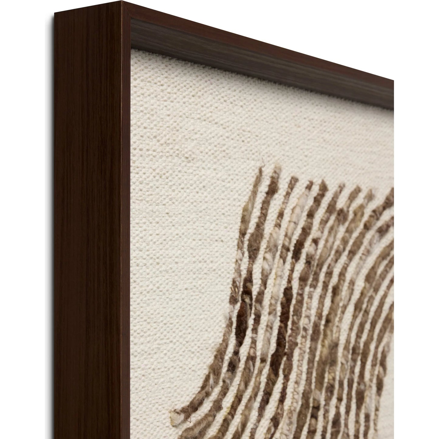002 SI-2521564 | Closeup | Phase Wall Decor by Loloi in dark brown. Made from wool, cotton, polyester, other fibers in a transitional style.