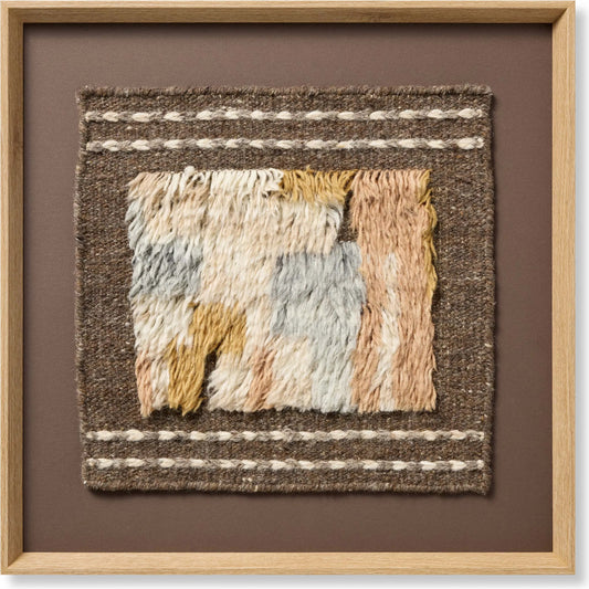 Rabat Wall Decor by Loloi in natural. Made from wool in a unique style.