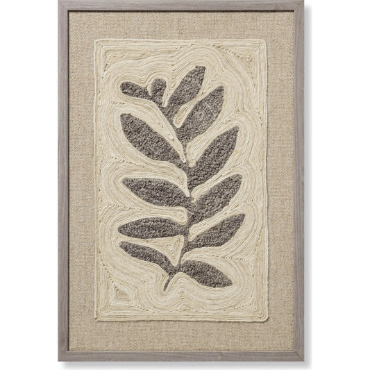 Stem & Stone Wall Decor by Loloi in grey. Made from wool in a unique style.