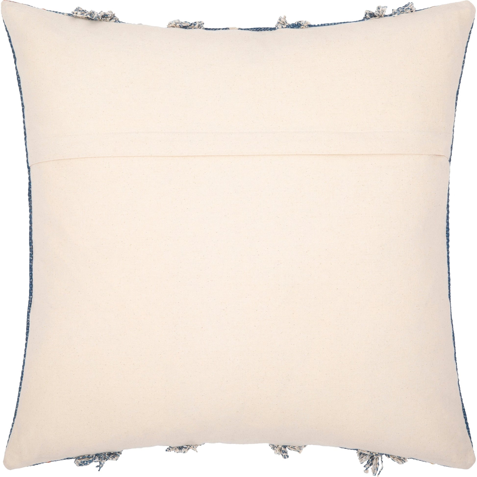 Ashbury Pillow - 13877 by Surya in dark blue, cream, tan, mustard, rust. Made from 100% cotton in a eclectic & global style.