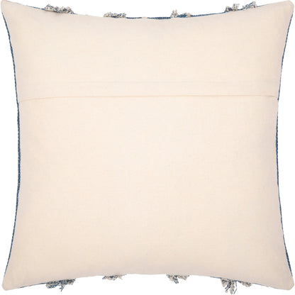 Ashbury Pillow - 13877 by Surya in dark blue, cream, tan, mustard, rust. Made from 100% cotton in a eclectic & global style.